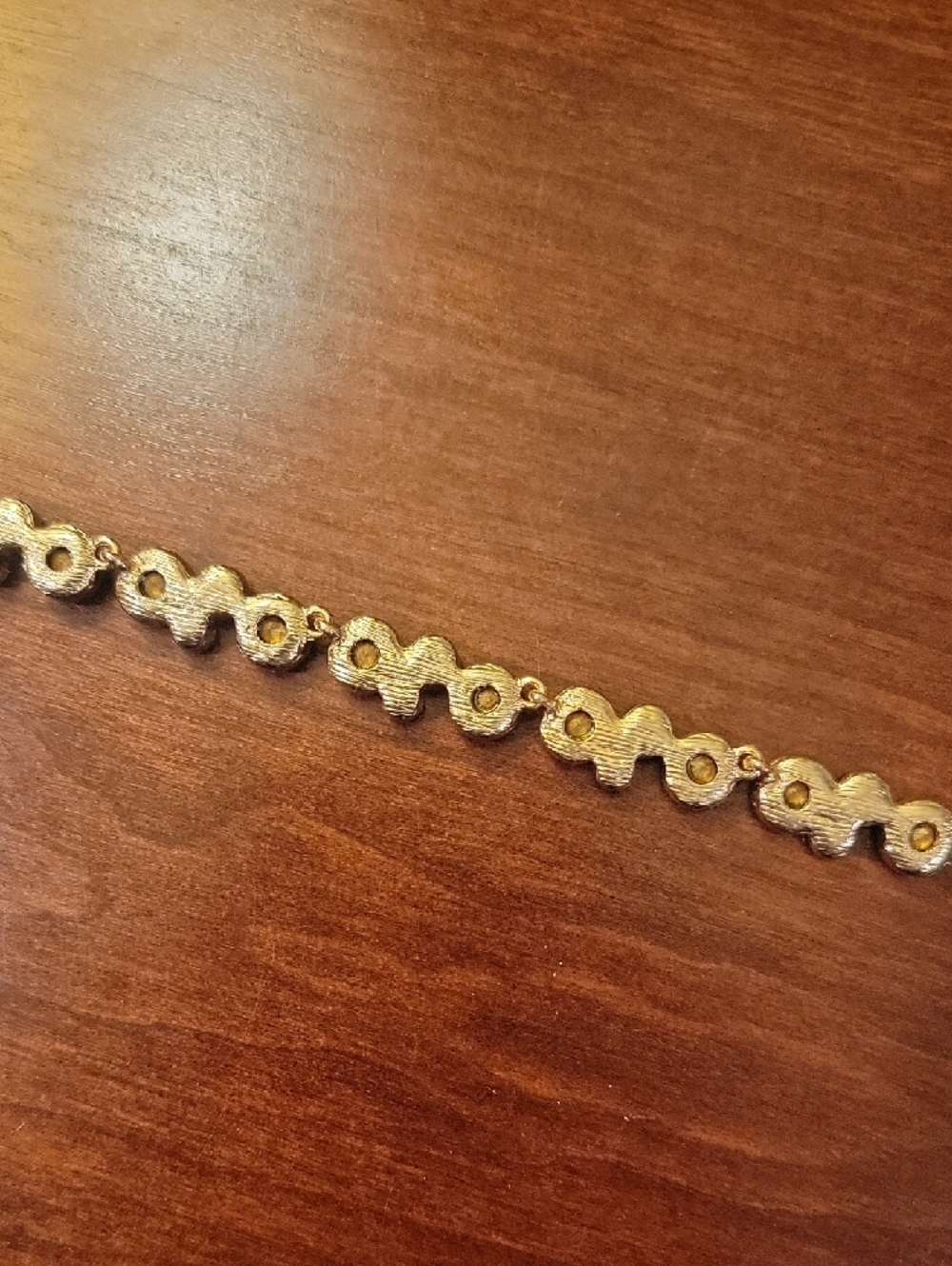 Banana Republic Gold Crystal Station Necklace - Picture 5 of 5